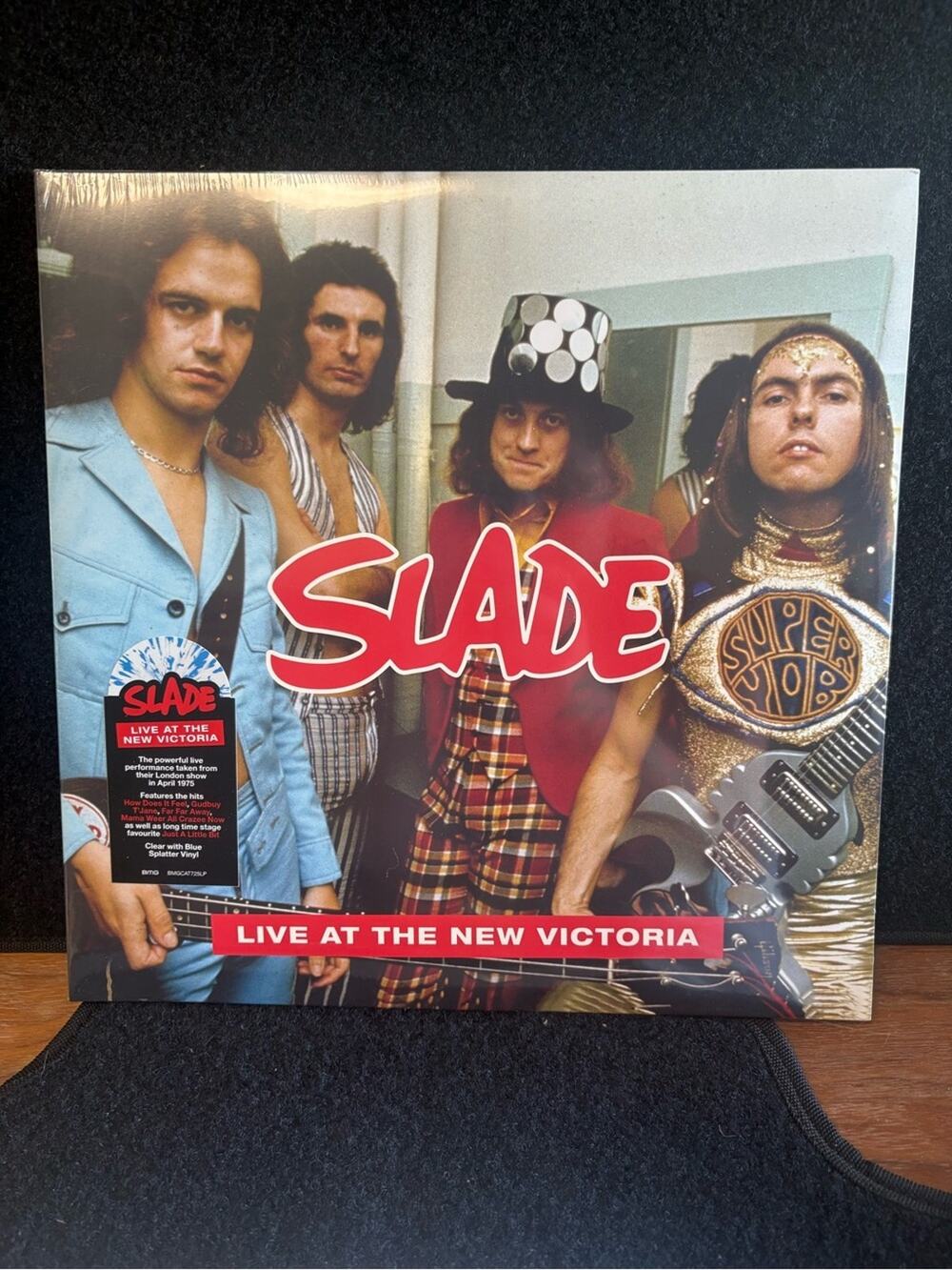 Slade Live at the New Victoria 2LP Blue Splatter Vinyl Record New Sealed